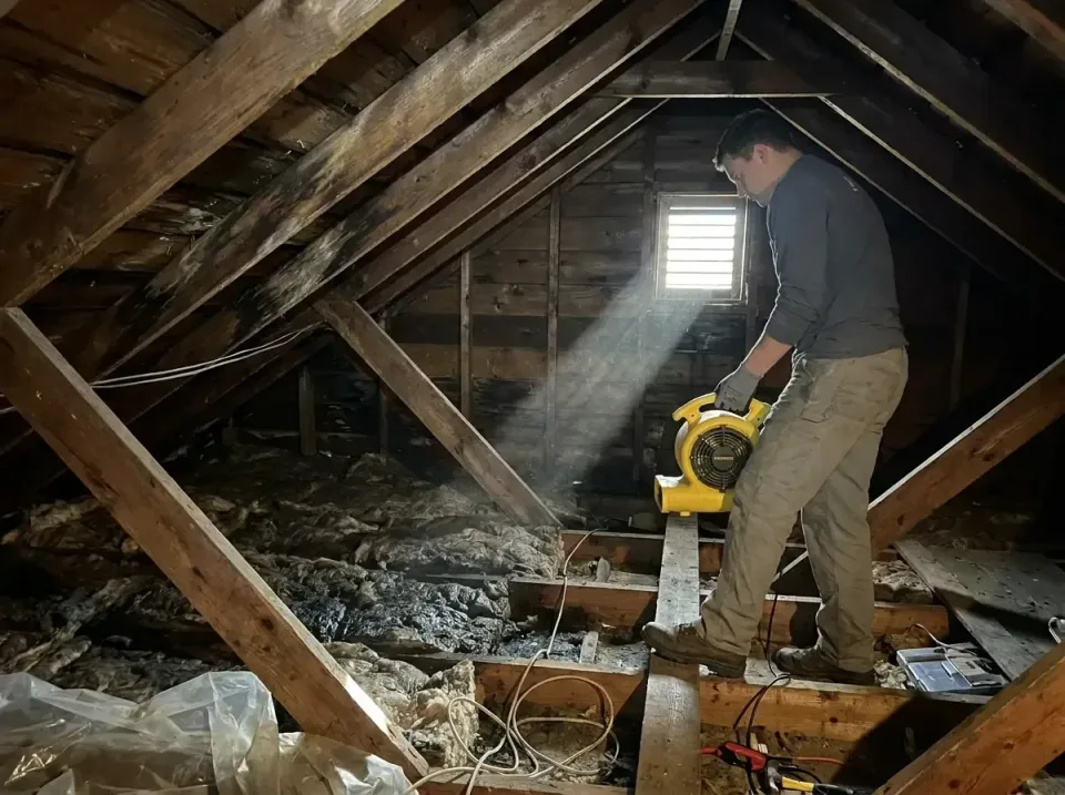 attic-water-damage-drying-proc-007 — frequently asked questions, Emergency Water Extraction & 24/7 Flood Response in Hayti,…